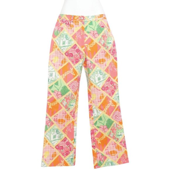 Stretch Cotton Ginger Cropped Worth Patch Pants 4 - Picture 1 of 3